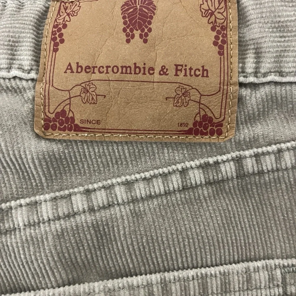 Abercrombie Fitch Corduroy Jeans Women 4 Beige Flare Bootcut Vintage 90s Y2K USA